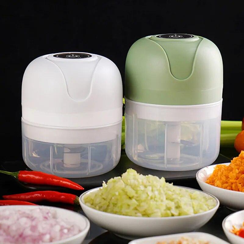 Мини-электрический измельчитель чеснока, USB-мясорубка, машина для измельчения чеснока, прочная, дробилка для овощей имбиря, кухонные принадлежности