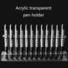 Акриловый прозрачный держатель для ручек, подставка для дисплея, многофункциональная подставка для ручек, 6/12 слотов, подставка для ручек для бровей, подставка для кистей для макияжа