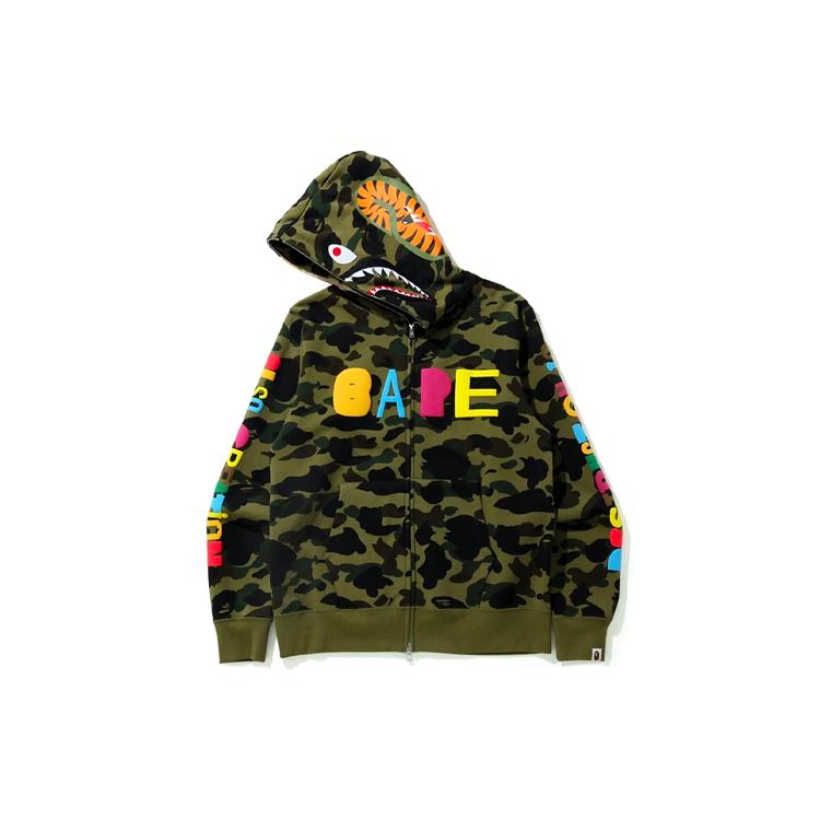 A BATHING APE x READYMADE BAPE X READYMADE Sweatshirt Men's Green Camouflage 1H23-115-905