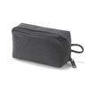 MUJI Wrinkle Nylon Dark 11 X 6 X 84473913 Wide-Opening Pouch, Gray, Small, Approx. 3.5 Cm,