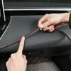 8 м ПУ Кожа Декорация Сделай сам Плетеная Полоса Декорации Автомобильный Аксессуар Интерьер Автомобиля Самоклеящаяся Отделочная Линия Приборная Панель Дверь