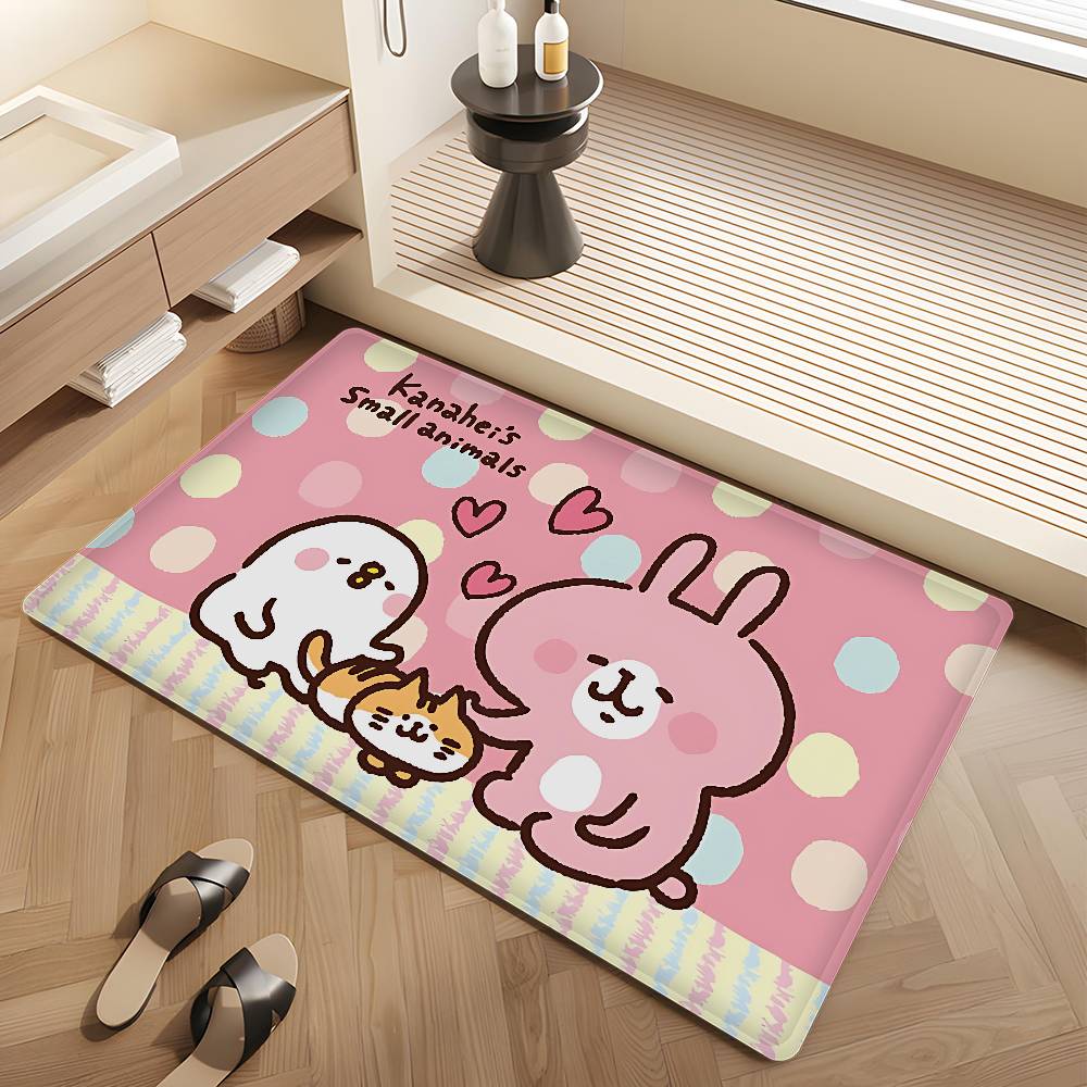 K-Kanahei Floor Mat Anti-slip Absorb Water Long Strip Cushion Bedroon Mat Alfombra