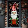 Banner De Decoración 180 × 90cm Gnomo Navidad Para Puerta