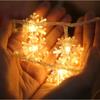 Snowflake LED Lights Christmas Decoration Home Xmas Tree Hanging Garland Christmas Ornaments 2025 New Year Gift 2025