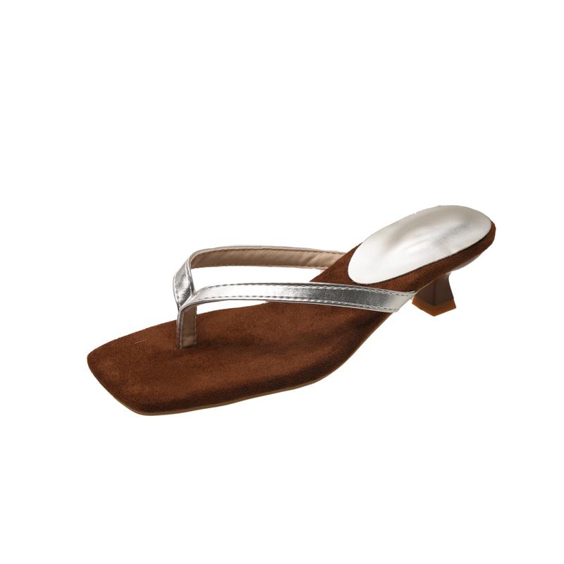 Модные летние женские шлепанцы с перемычкой между пальцами, на танкетке, дизайнерские, для вечеринки, платья, обувь для стриптиза