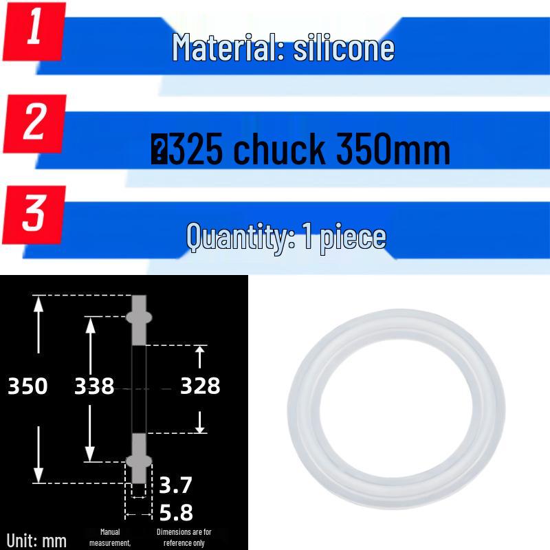 Silicone Quick-Release Sealing Ring & PTFE EPDM Fluoro Rubber Gasket Set