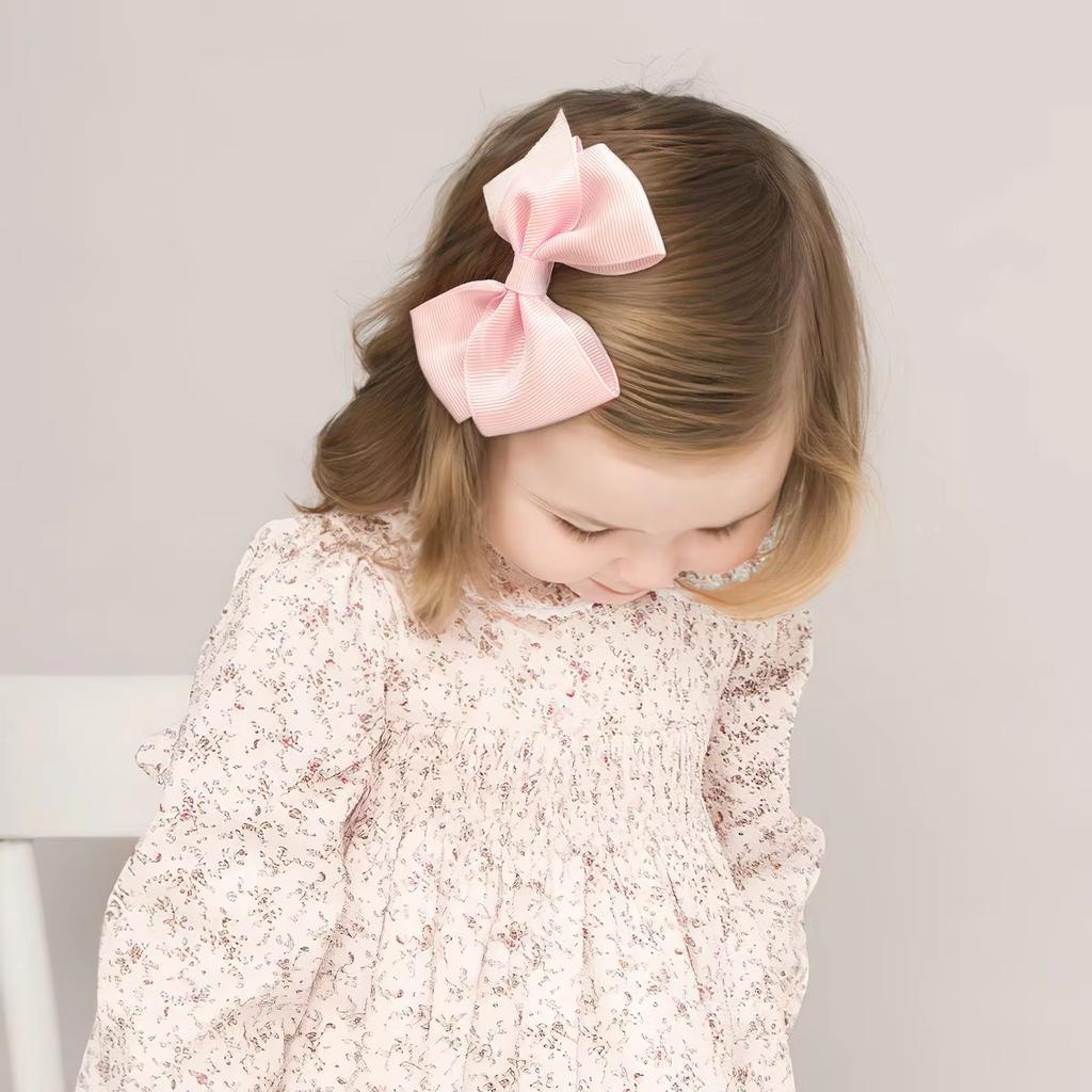 Набор из 20 шт. 4-дюймовых заколок для волос с милыми бантиками конфетных цветов для маленьких девочек, милые ленточные заколки, детские головные уборы, детские аксессуары для волос, подарки