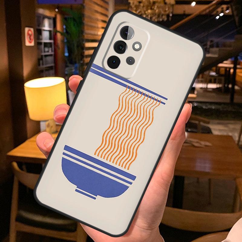 Кот Рамен Японское Искусство Чехол Для Samsung Galaxy A36 A56 A26 A16 A06 A53 A33 A13 A12 A32 A52 A55 A35 A15 A54 A34 A14