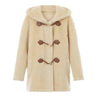 Женское пальто EiLEEN ELITEE из натуральной шерсти с фактурой под искусственный мех