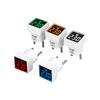 AC 220V/230V LED Voltmeter EU Plug Socket Square Volt Tester Detector Monitor 50-500V Digital Voltage Meter Indicator