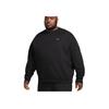 Nike Мужские топы Solo Swoosh из флиса с круглым вырезом черного цвета DX1361-010
