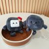 Cute Plush Stinky Tofu Keychain Pendant Creative Stinky Tofu Plush Small Pendant Couple Schoolbag Hanging Decoration