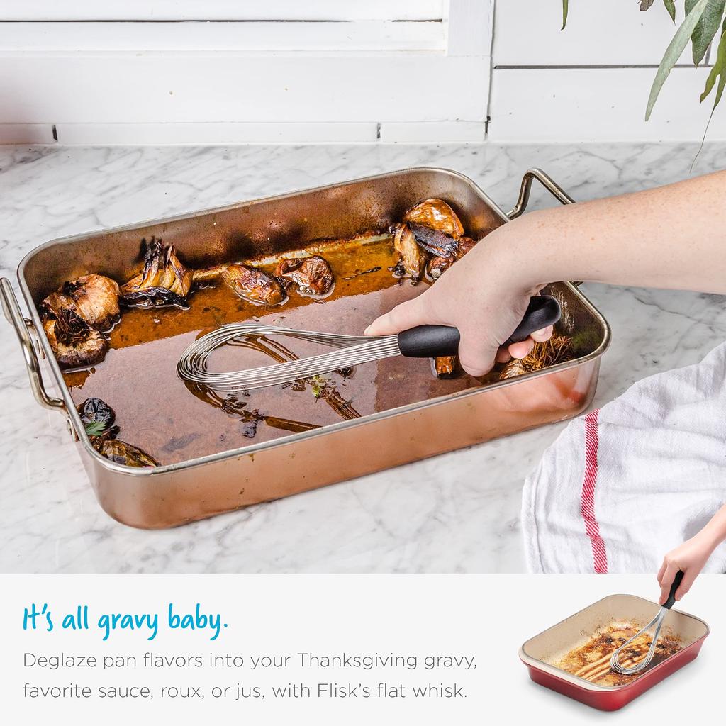 Венчик Dreamfarm Flisk Венчик Ручной миксер Готовка Готовка Взбитые меренги Трансформация Шарик Лента Плоский Компактное хранение Легко чистить Черный