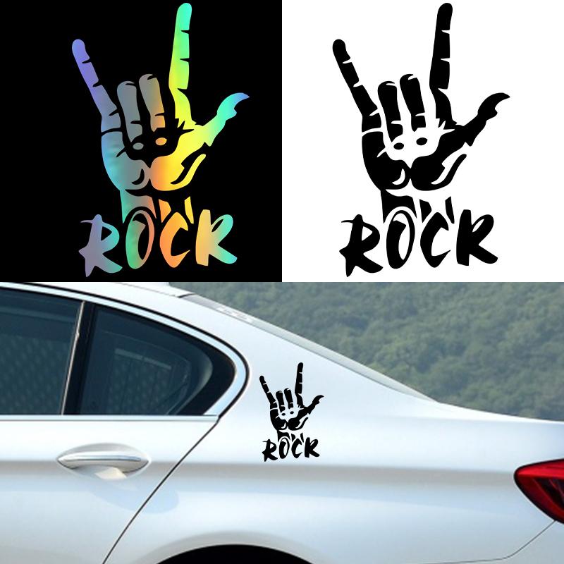 G103 15x23.1см Three Ratels наклейки на машину Rock Finger смешные наклейки авто наклейки
