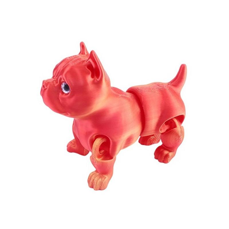 Брелок-статуэтка французского бульдога, напечатанный на 3D-принтере, Подарки для любителей бульдогов, Декор для стола/книжной полки, Украшения для приборной панели автомобиля, Фигурки, Модель собаки