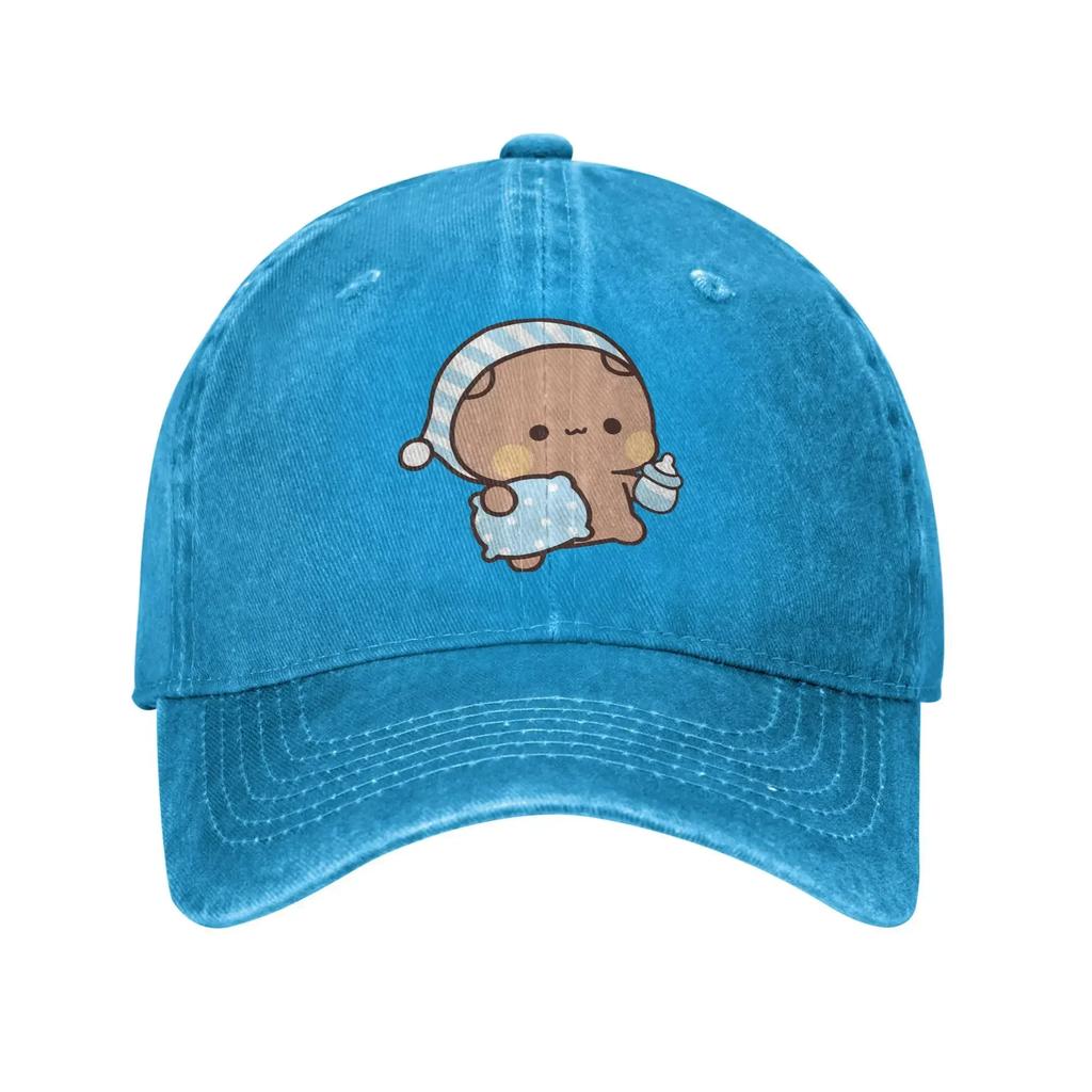 Кепка-бейсболка DuDu Bear going to sleep Повседневная для унисекс Подростков Лето с BuBu Panda Охота Кемпинг Тракерская кепка Уличная кепка