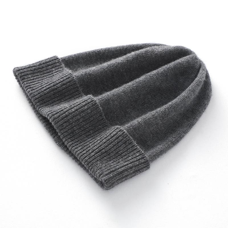 Men's and women's hats, cashmere knitted hats, warm, simple and cold-proof wool cold hats, small and versatile headgear winter hats