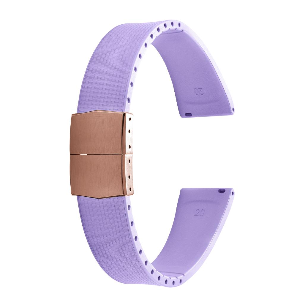 20 мм каучуковые ремешки Delugs CTS Fkm для часов с застежкой-бабочкой 4 цветов Уникальная текстура Быстросъемный ремешок для часов для брендовых часов