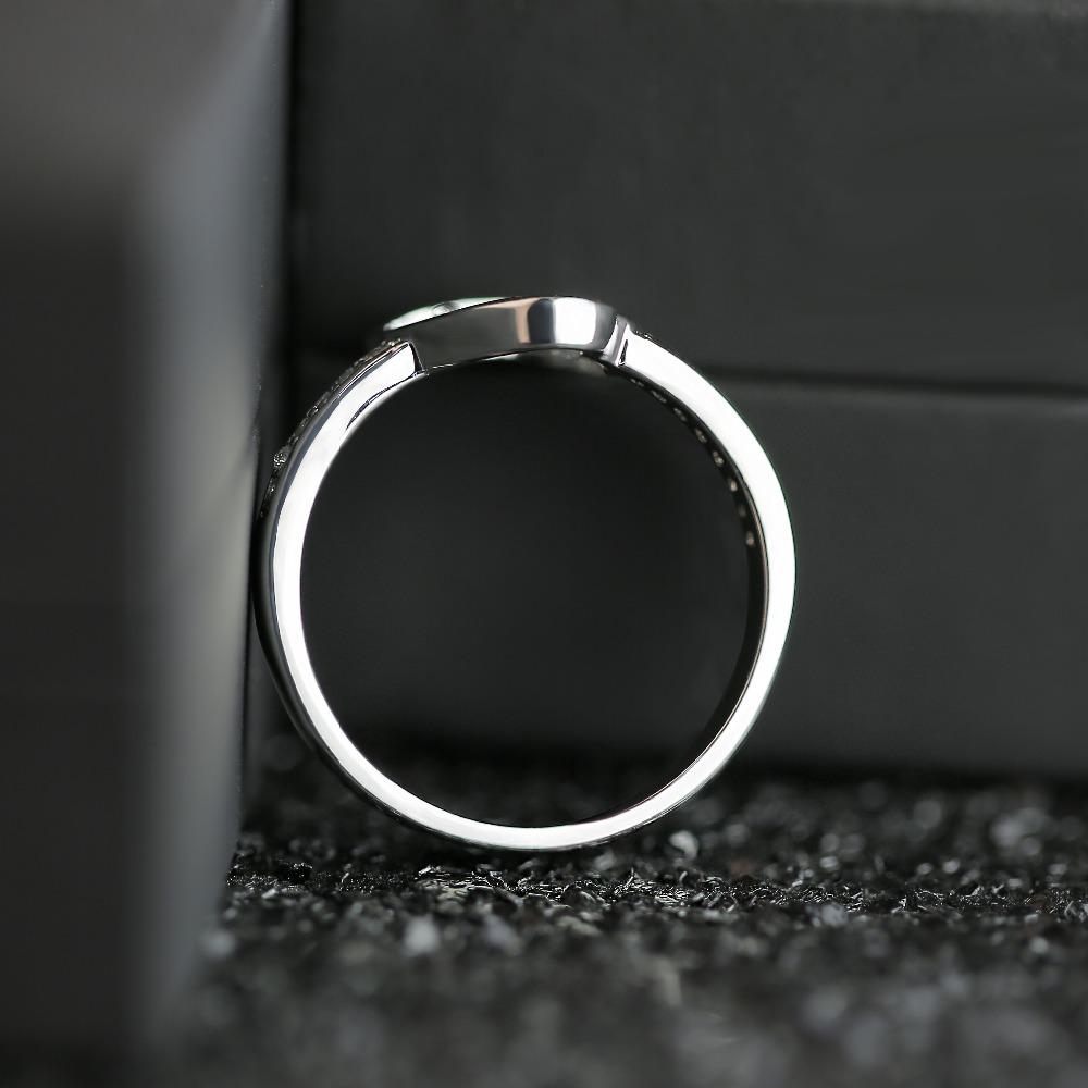 Новое модное обручальное кольцо для женщин, ювелирные изделия в форме двойного сердца для невесты, подарок на день Святого Валентина, годовщину