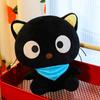 Плюшевая игрушка-кошка Шоколадного цвета с шарфом для детей и коллекционеров