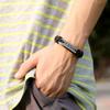Men/Women Christian Wrap Catholic Leather Cuff Bangle Wristband "I Love JESUS" Religious Bracelet