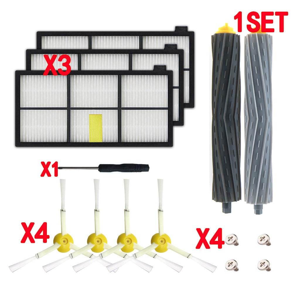 Основные щетки и фильтры Щетка для iRobot Roomba Комплект запчастей Серии 800 860 865 866 870 871 880 885 886 890 900 960 966 980