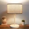 Neva White Metal Leg Modern Lampshade Cylinder Изголовье из ткани Kumbeige