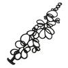 [P0681] - Black 'Batucada' Designer Bracelet (Blossom)
