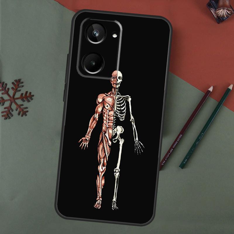 Арт-кейс 'Скелет' для Realme 15 Pro GT7 GT6 C65 C67 C61 C53 C55 C51 C35 C63 C71 C75 11 12 13 14 Pro Plus