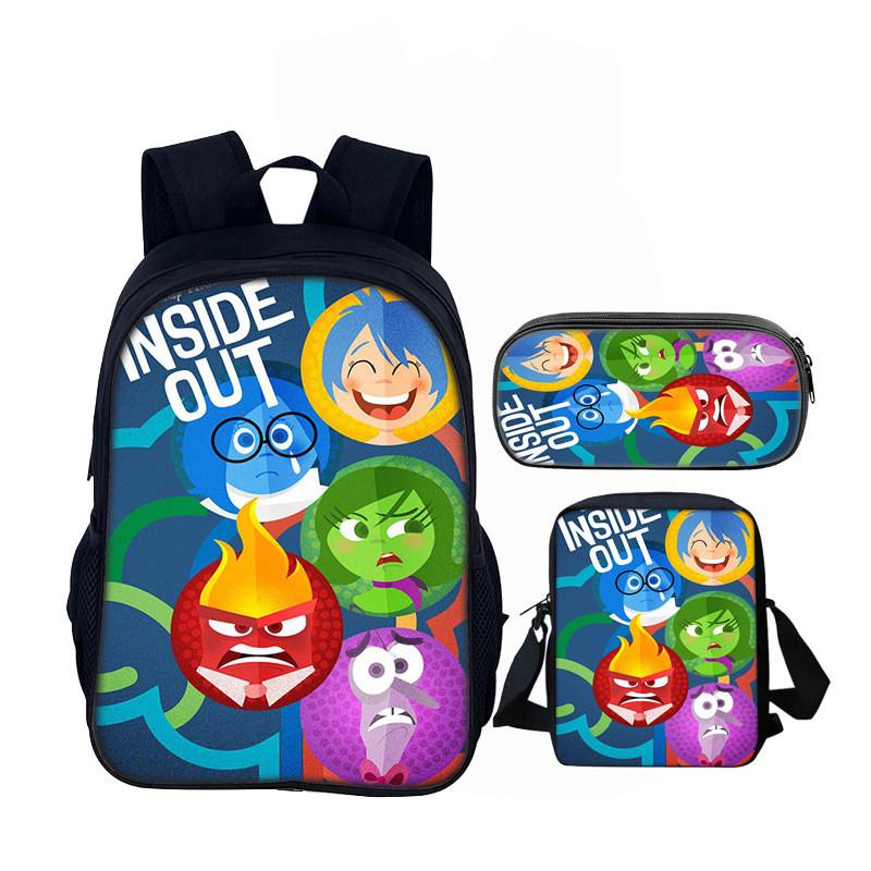 Школьный рюкзак Inside Out 16 дюймов, набор, полиэстер, для детей и подростков