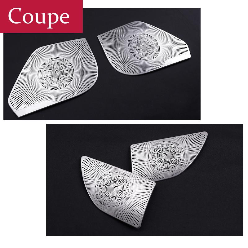 Автомобильный Стайлинг, дверной аудиодинамик, дверной громкоговоритель, декоративная крышка, накладка, наклейка для Mercedes Benz E Class Coupe W207 C207