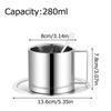 Набор из 3 кружек для кофе Elegant\t\t 304 нержавеющая сталь офисная кружка с подставкой для ложек для дома