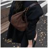 IELGY Ladies Messenger Bag Suede Fashion Retro Frosted Dumpling Bag