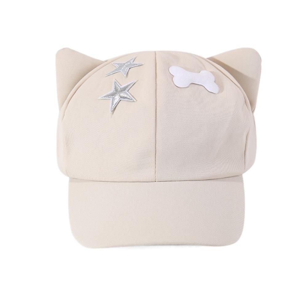 Кепка бейсболка Y2k с кошачьими ушками, милая кепка с козырьком, модная кепка со звездой, уличная одежда