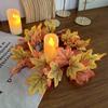 Harvest Festival Artificial Artificial Maple Wreath Halloween Home Window Autumn Decoration Pendant