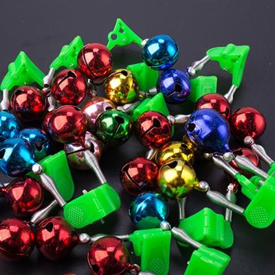 10 шт. Рыболовные колокольчики-сигнализаторы Громкий сигнал Двойные сигнальные колокольчики Пластиковые зажимы Сигнализатор поклевки рыбы Сигнализатор поклевки наживки с двойными колокольчиками