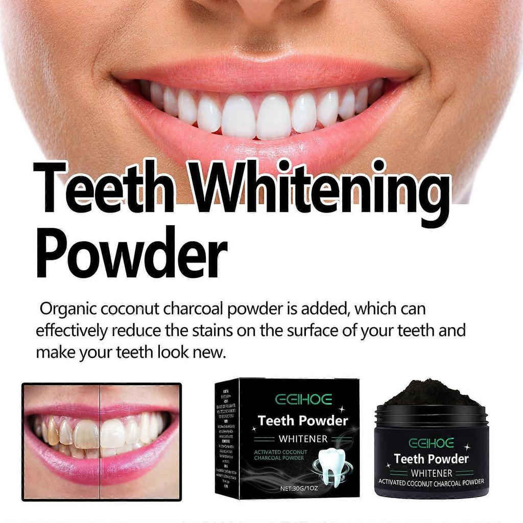 Limited time!!Eelhoe Teeth Whitening Powder, Oral Care For Cleaning, Improving Yellow Teeth And Stains, Fresh Breath, Whiten Teeth
