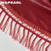 Набор NAPEARL 70-80% затемняющих новогодних атмосферных штор и карнизов, новогодние украшения для гостиной, спальни, домашний декор