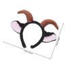 Sheep Ears Headband Lamb Horn Headband for Adults Costume Party Halloween Christmas Farm Animal Theme Makeup Hairband
