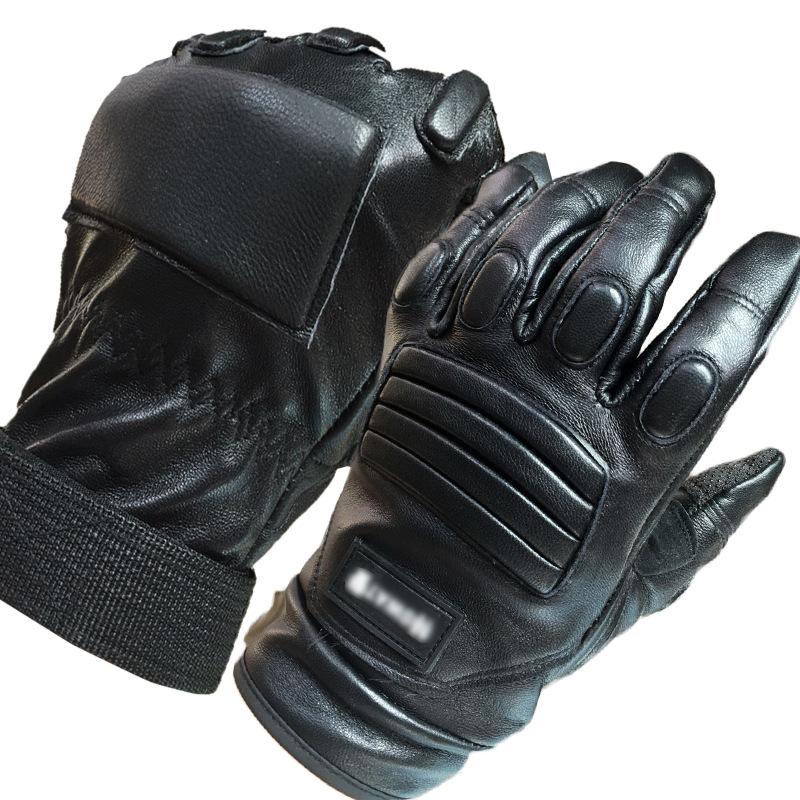 Тактические перчатки из кожи