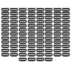 100Pcs 6 Teeth Hair Extension Clips Wig Clips Stainless Steel U Shape Snap Clips for Hair Extension