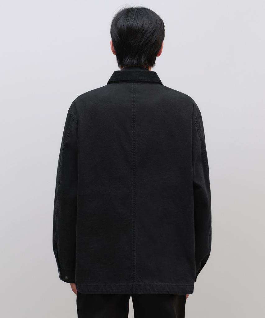 Musinsa Standard Pigment Canvas Hunting Jacket [Black]