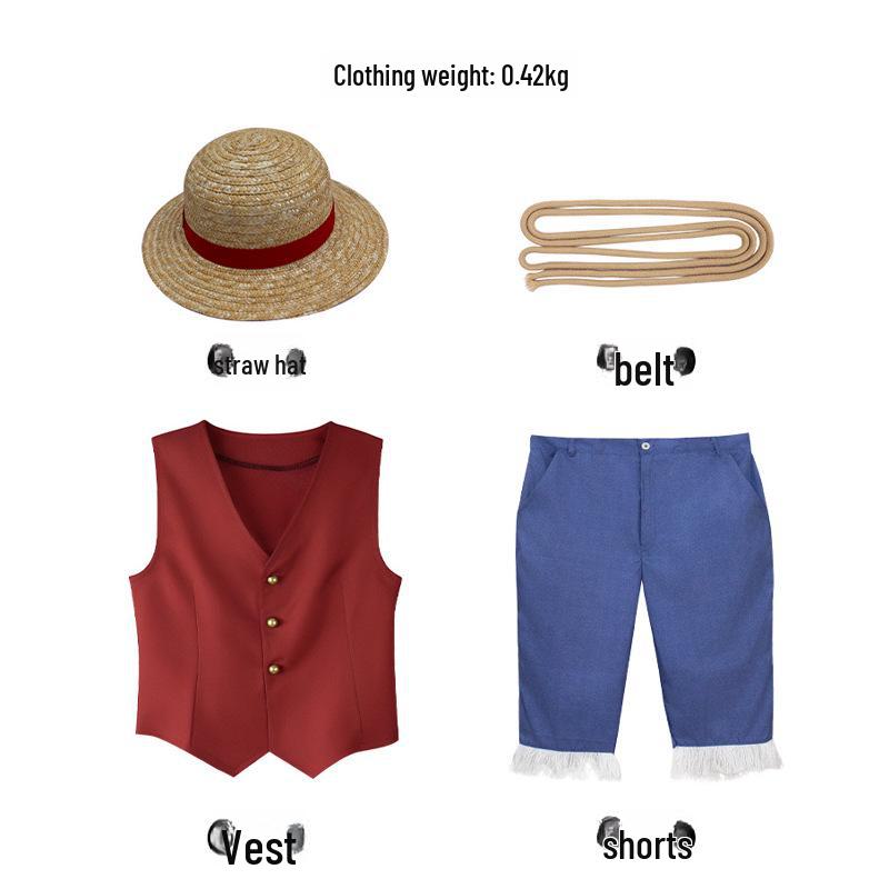 Костюм для косплея One Piece Luffy Live-Action для взрослых и детей