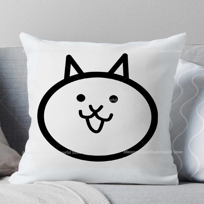 Подушка для кровати Battle Cats, чехол для детской кроватки, персонализированный защитный чехол для подушки, декор комнаты, подарок для ребенка, без вставки