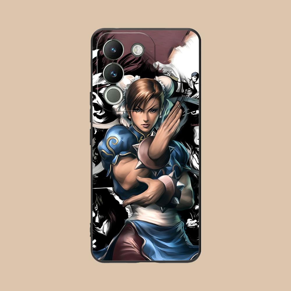 Чехол для телефона Street Fighter Chunli для VIVO V60 V50 V40 V30 V29 V27 V25 V23 Pro Lite 5G Красочная печать Красивый смартфон