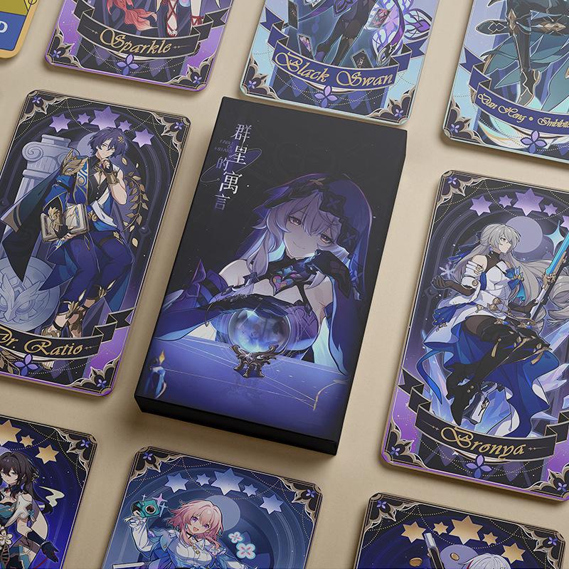 14 шт./набор аниме косплей Honkai Star Rail FABLE OF STARS реквизит для настольной игры Таро игральные карты 7 марта Броня Дэн Хэн аксессуары для самостоятельного изготовления