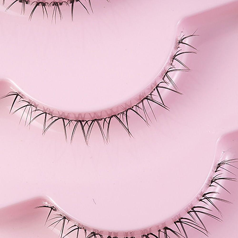 5pairs Transparent Stems Lower Eyelashes Whole Pair Eye Makup Tool Soft Eyelash Extension Beauty