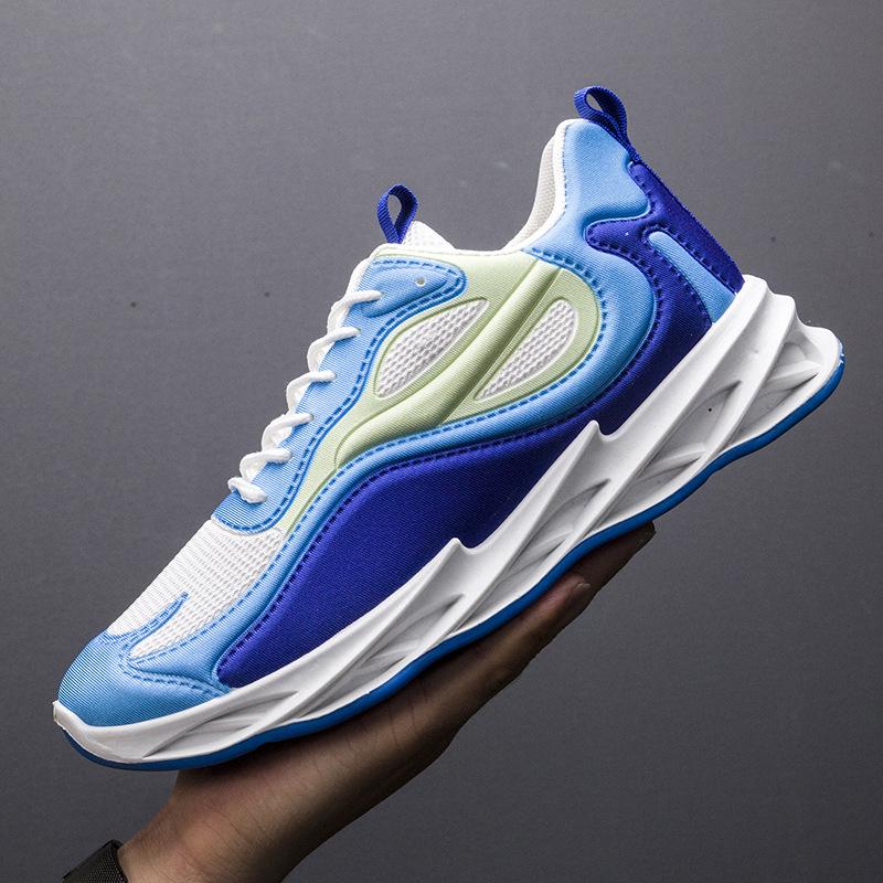 Spring and Autumn New Men's Shoes Mesh Breathable Sports Shoes Trendy Shoes Casual Versatile Men's Korean Soft-soled Running Shoes