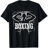 Street-style Boxing T-shirt with White Graphic Unique Design T Shirts  Graphic T Shirts Men Clothing Tops Camisetas Ropa Hombre