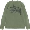 Stussy FW24 РЕГЛАН ТЕРМОЛОНГС КРУГЛЫЙ ВЫРЕЗ логотипT Унисекс 1140356